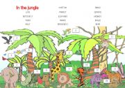 English Worksheet: in the jungle