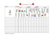 English Worksheet: Assessment Form