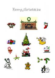 English worksheet: christmas vocabulary