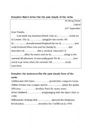 English Worksheet: Past Simple