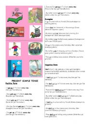 English Worksheet: present simple tense