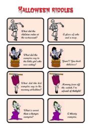 English Worksheet: js halloween riddles 04 of 5