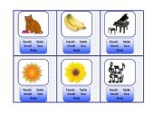 English Worksheet: Senses Cards