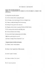 English Worksheet: Simple Present- Present Contin.