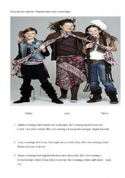 English Worksheet: clothes