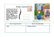 English Worksheet: Pres simple, continuous , reading & writing