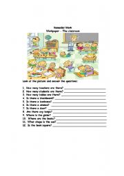 English Worksheet: Classroom vocabulary