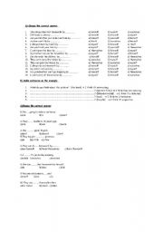 English worksheet: worksheet