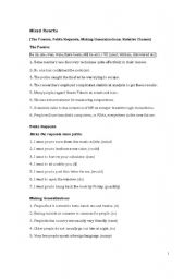 English Worksheet: Mixed Rewrite + Answers