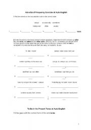 English worksheet: Adverbs os frequency