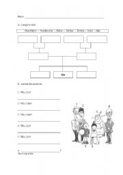 English worksheet: Family