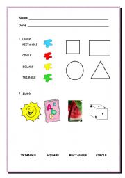 GEOMETRIC SHAPES - ESL worksheet by ariun86