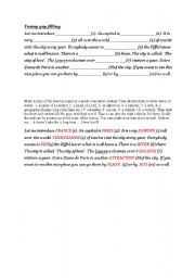 English Worksheet: Funny gap filling