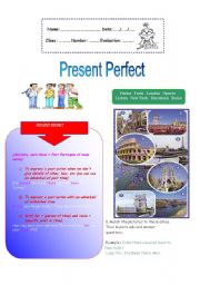 English Worksheet: Present Perfect 