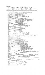 complete using dif tenses