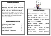 English Worksheet: reading exam