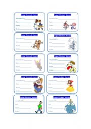 English Worksheet: Awards