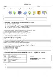 English Worksheet: Review