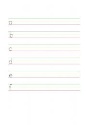 English worksheet: alphabet