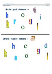 English worksheet: alphabet