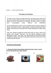 English Worksheet: The History of Chocolate