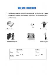 English Worksheet: This, that, these, those