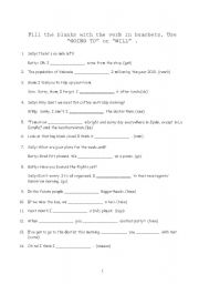 English Worksheet: FIRST CONDITIONAL - FUTURE