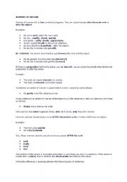 English Worksheet: adverbs 