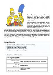 English Worksheet: The Simpsons