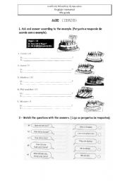 English Worksheet: Age - 5th grade