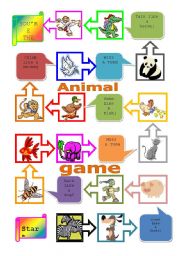 English Worksheet: Animal game