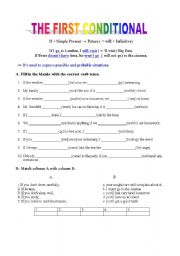 English Worksheet: First Conditional