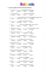 modal verbs esl worksheet by salete