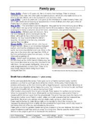 English Worksheet: Family guy