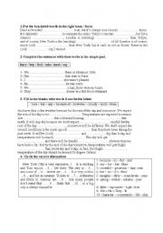English Worksheet: test your grammar and vocabulary
