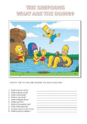 English Worksheet: THE SIMPSONS