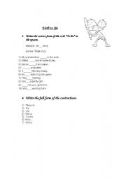 English Worksheet: Verb to be + plurals