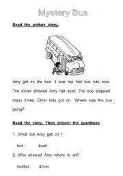 English Worksheet: Reading Comprehension