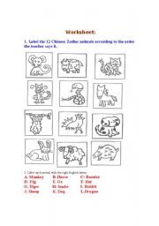 English Worksheet: Animal Worksheet