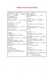 English Worksheet: Yellow Lemon Tree