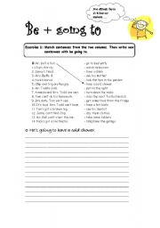 English Worksheet: Be going to