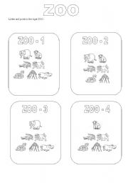 English Worksheet: ZOO