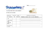 English Worksheet: interview sheet ( how to`) 