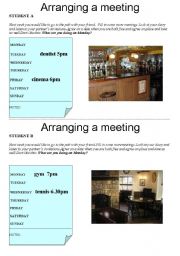 Arranging a meeting