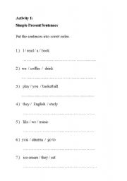 English Worksheet: Simple Present tense (Exercises)