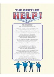 The Beatles - Help: Just lyrics (part 1 of 2)