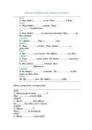 English Worksheet: past simple revision