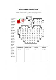 English Worksheet: food