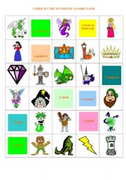 English Worksheet: fairy tale cards