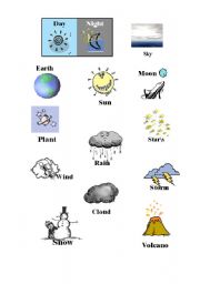 English worksheet: Day and night